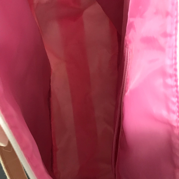 Victoria’s Secret Pink and White Stripe Weekender Beach Canvas Tote - Picture 4 of 4